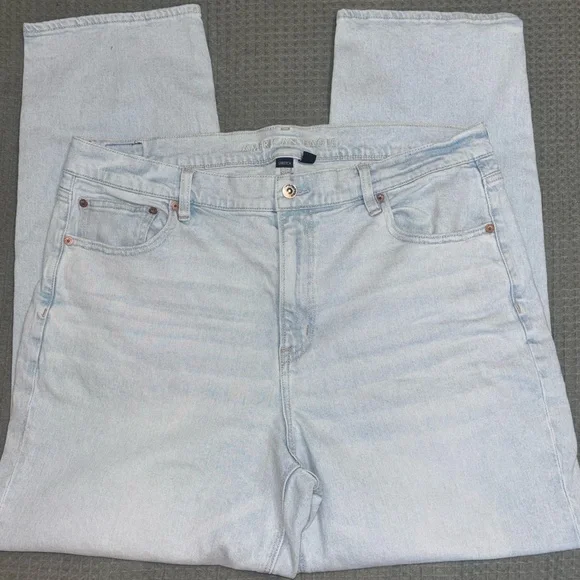 American Eagle Stretch Super High Rise Straight Jeans Women’s size 18 - Picture 5 of 11